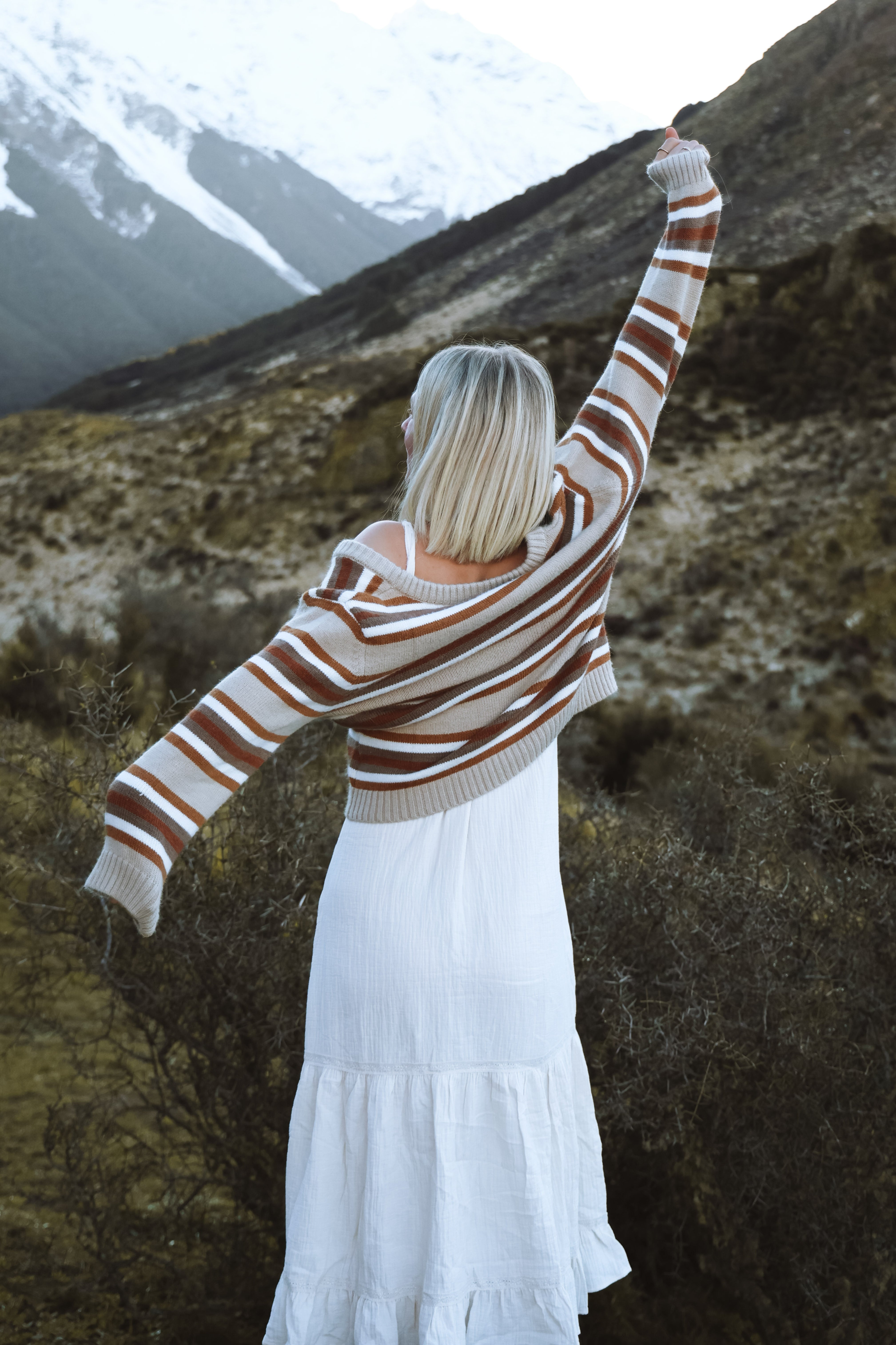 Candem ストライプニットカーディガン - レディース