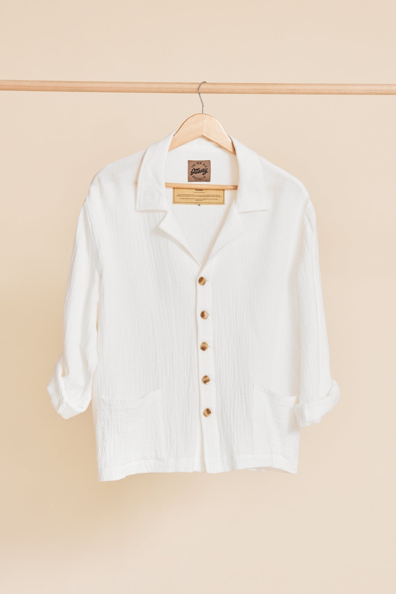 PALMER - WOMEN WHITE LONG SLEEVE SHIRT