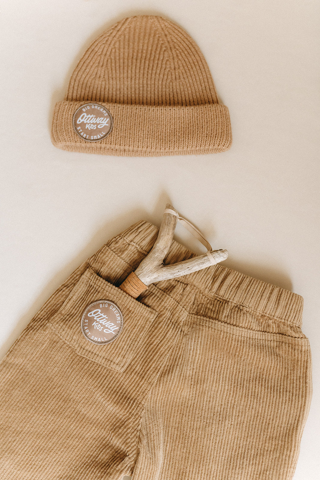 Dayton Unisex Brown Cord Pants - Kids