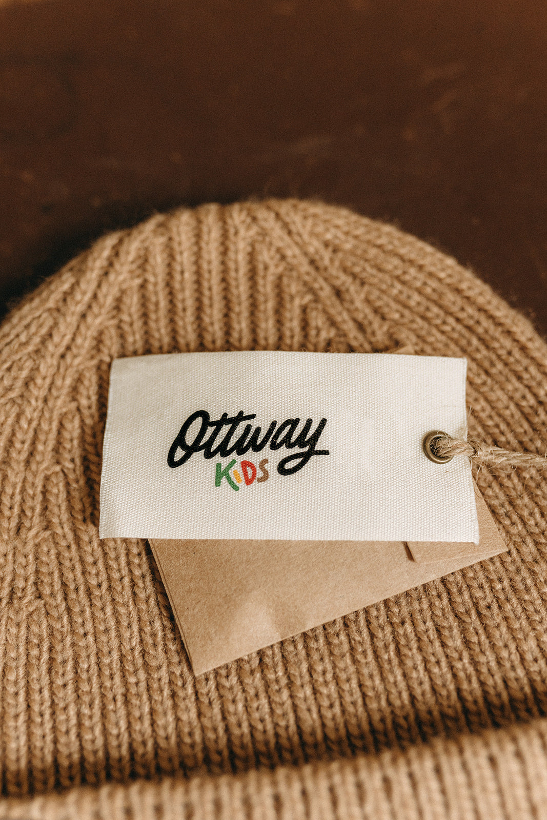 Light Brown Beanie - Kids