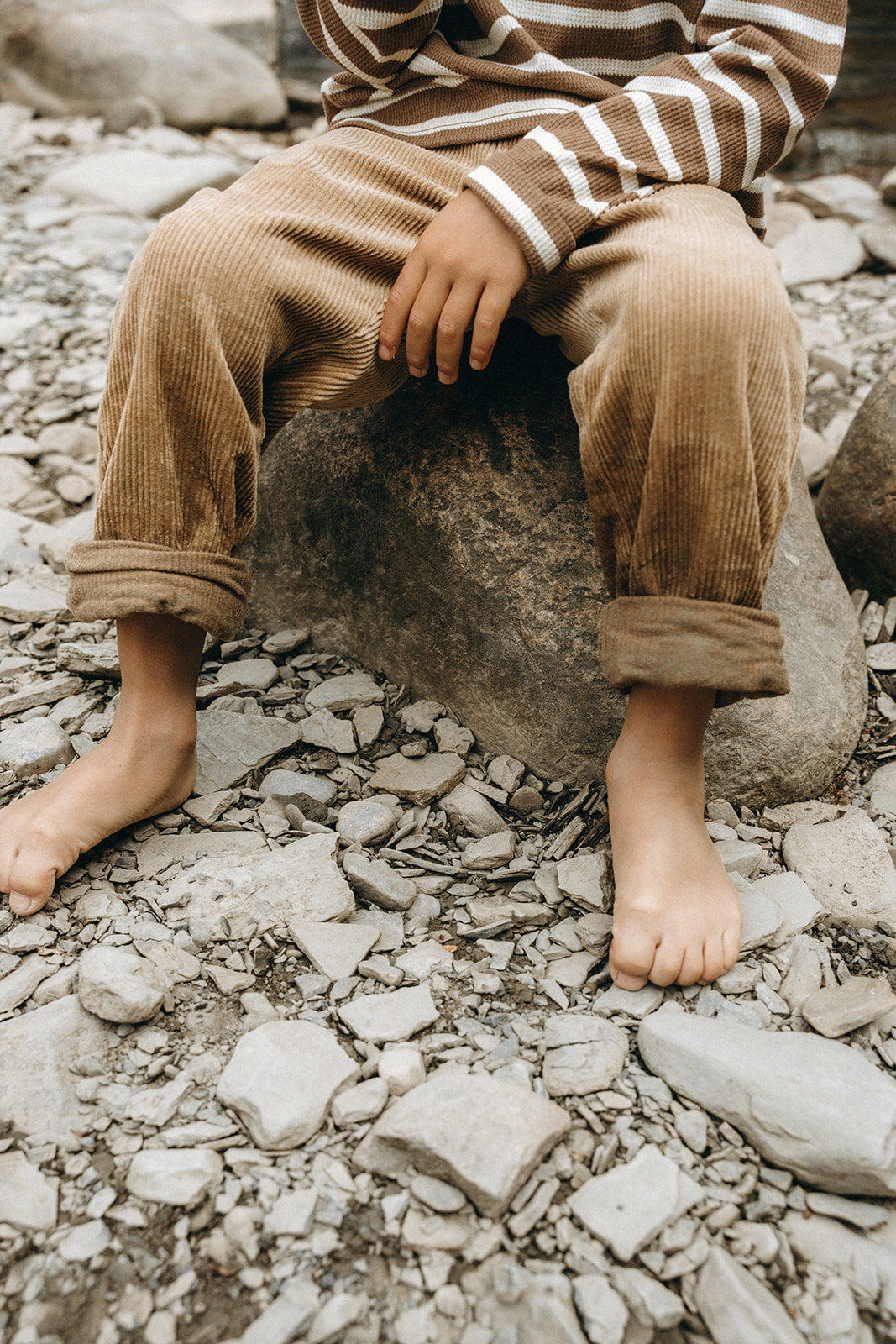 Dayton Unisex Brown Cord Pants - Kids