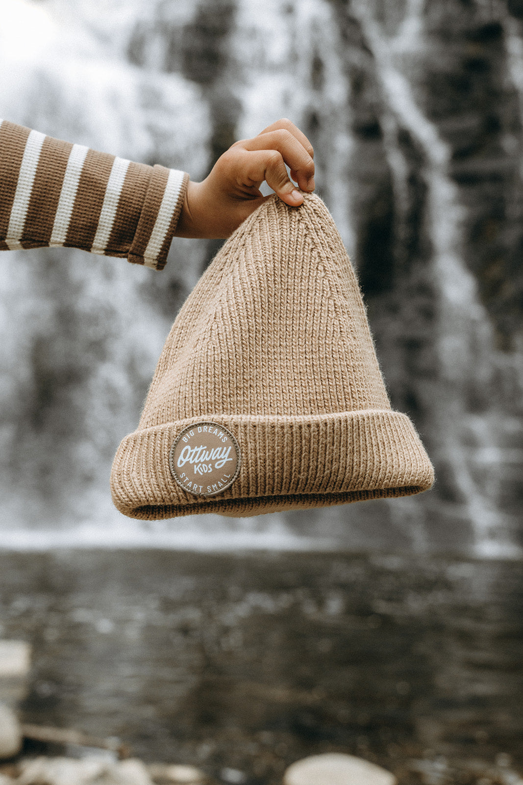 Light Brown Beanie - Kids