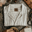 Load image into Gallery viewer, Tosman - Textured Short Sleeve Stripe Shirt