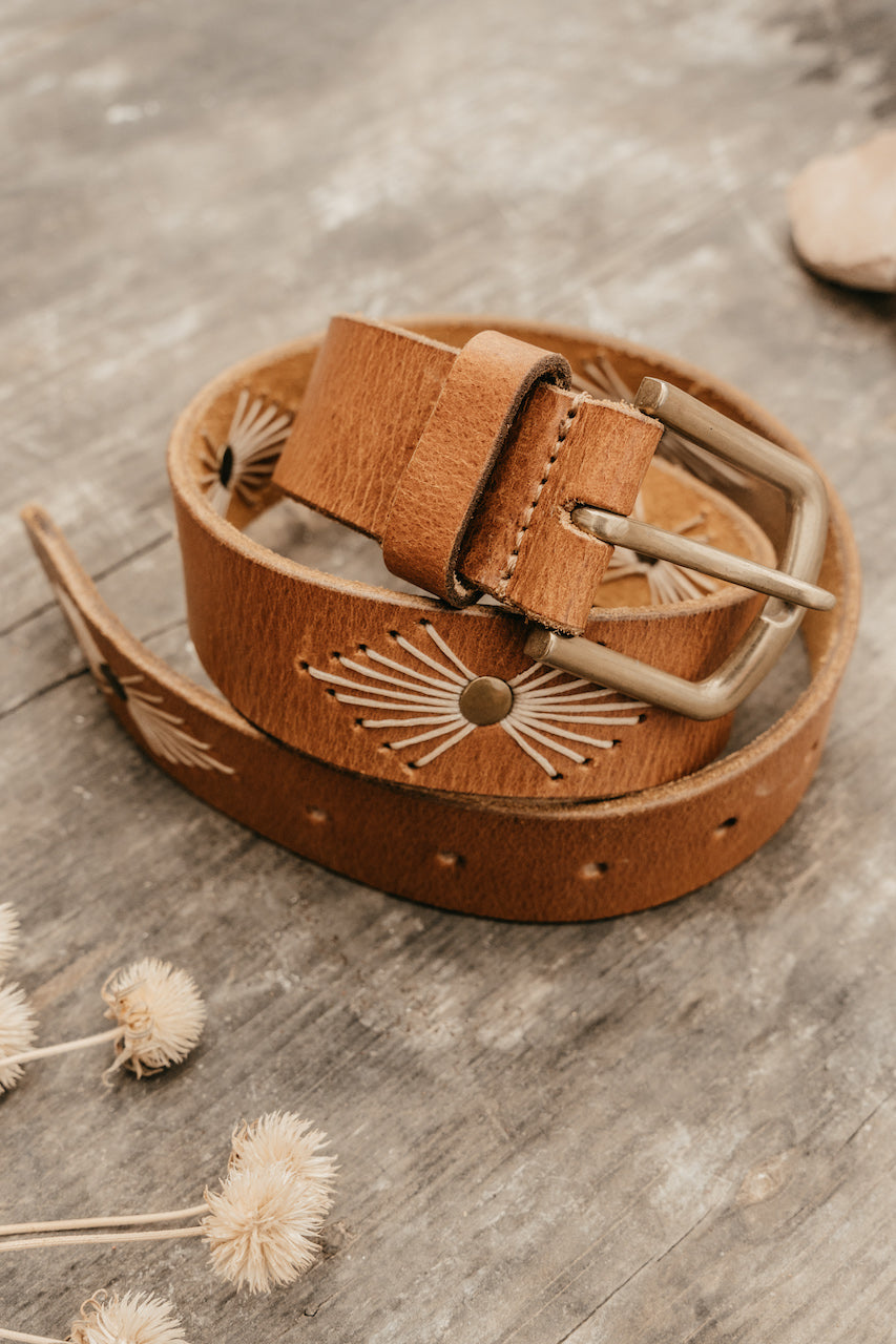 Russet - Leather Vintage Belt