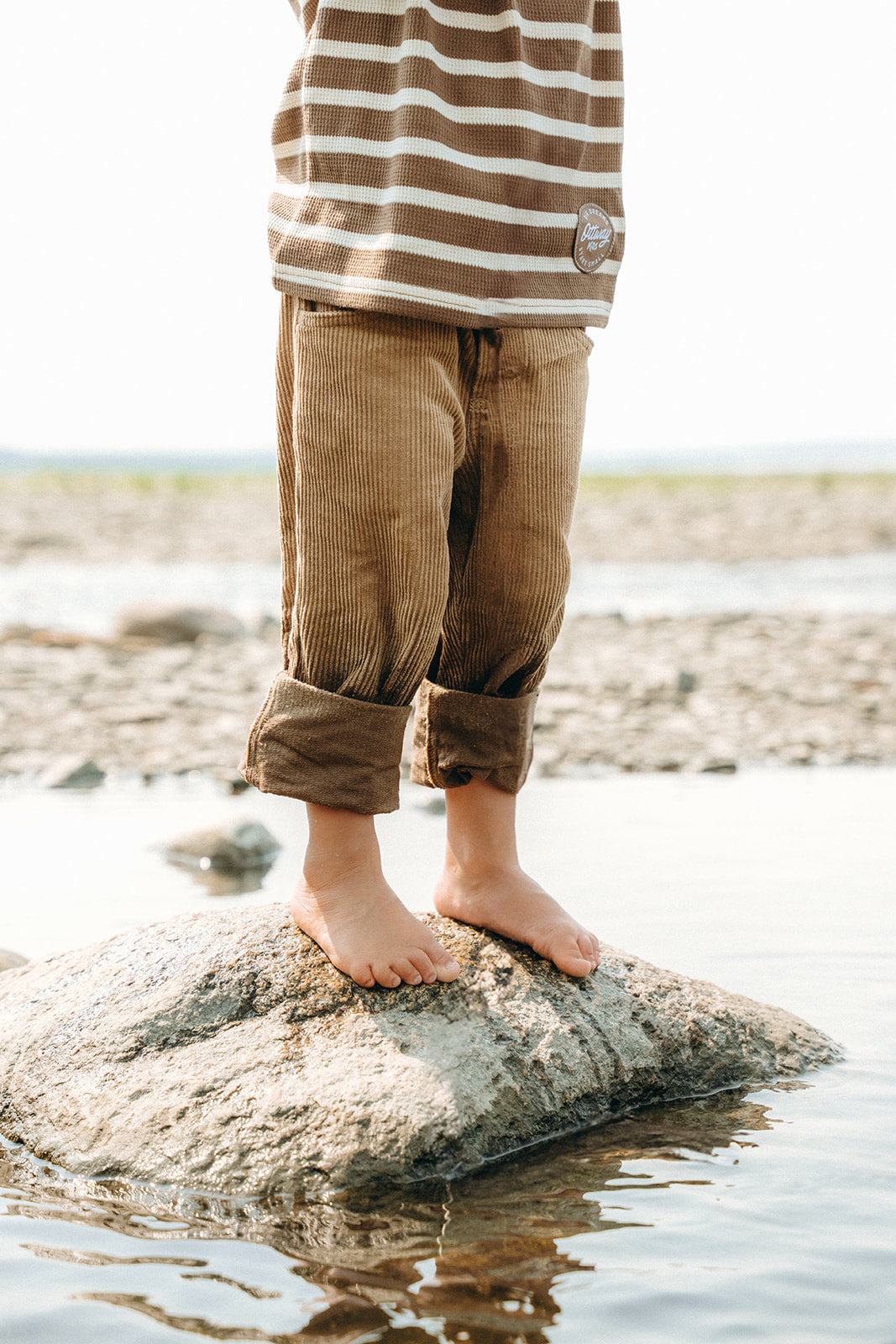 Dayton Unisex Brown Cord Pants - Kids