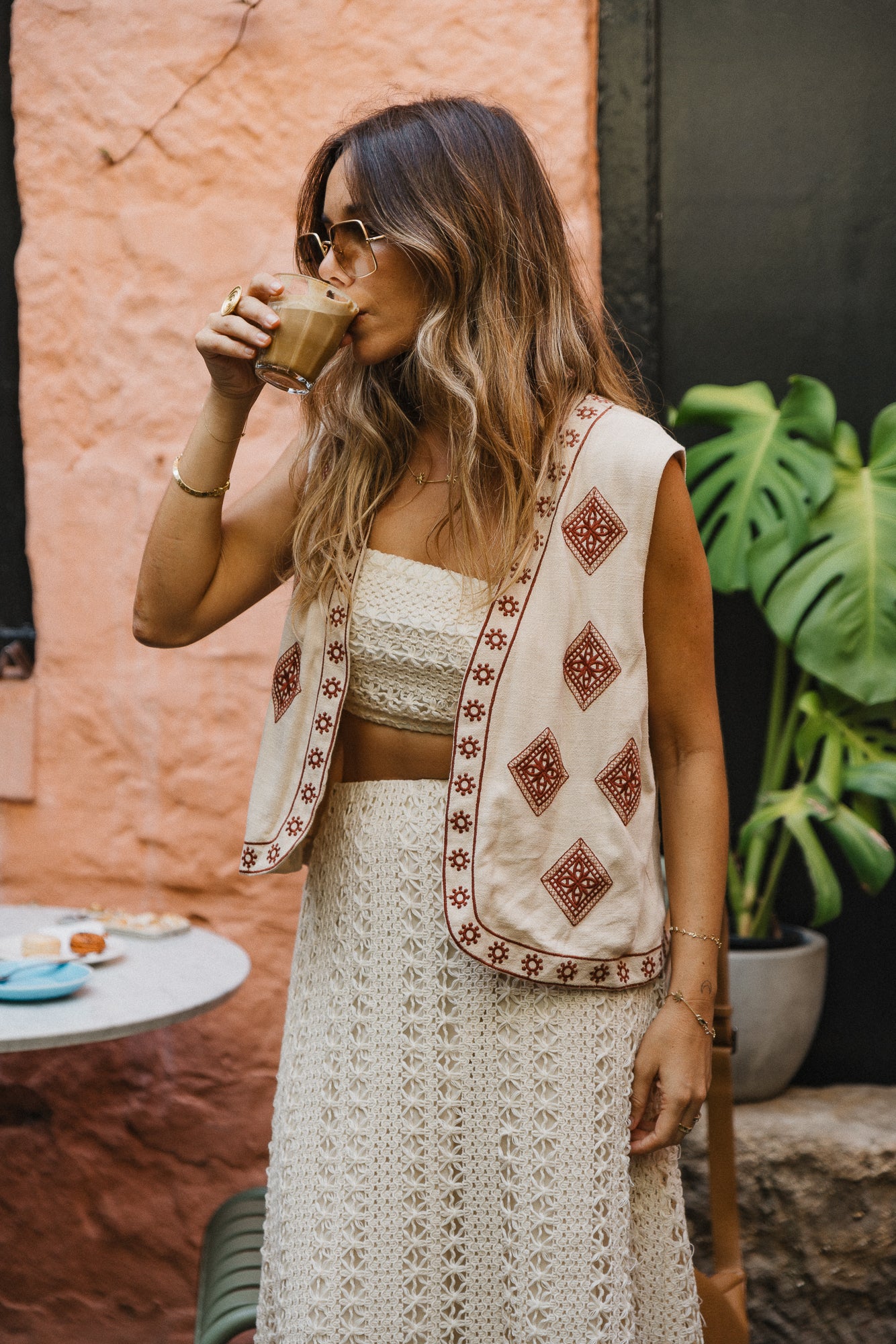 Boho Vest - Sage