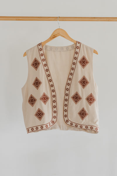 Boho Vest - Sage