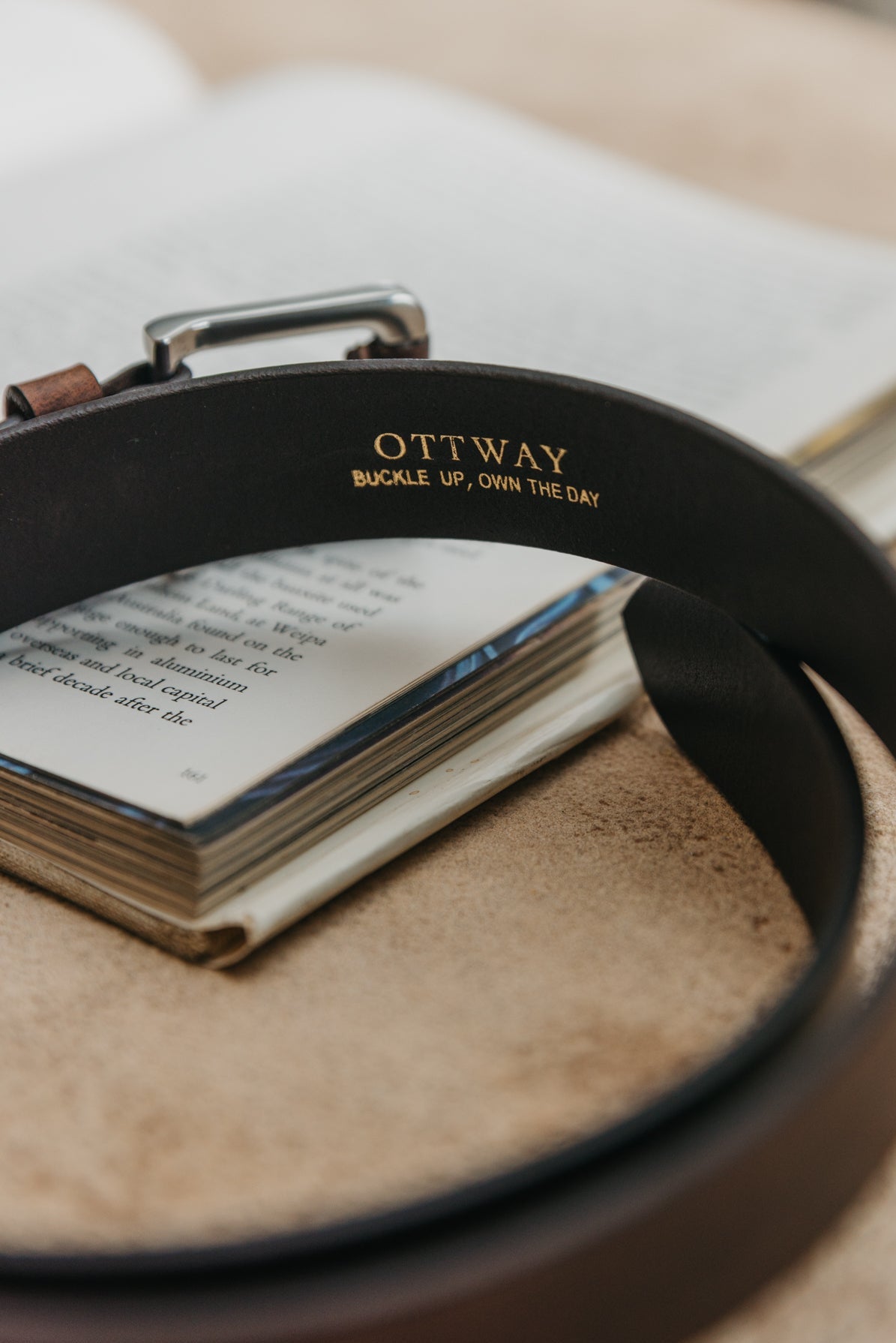 Tucker Brown Leather Belt