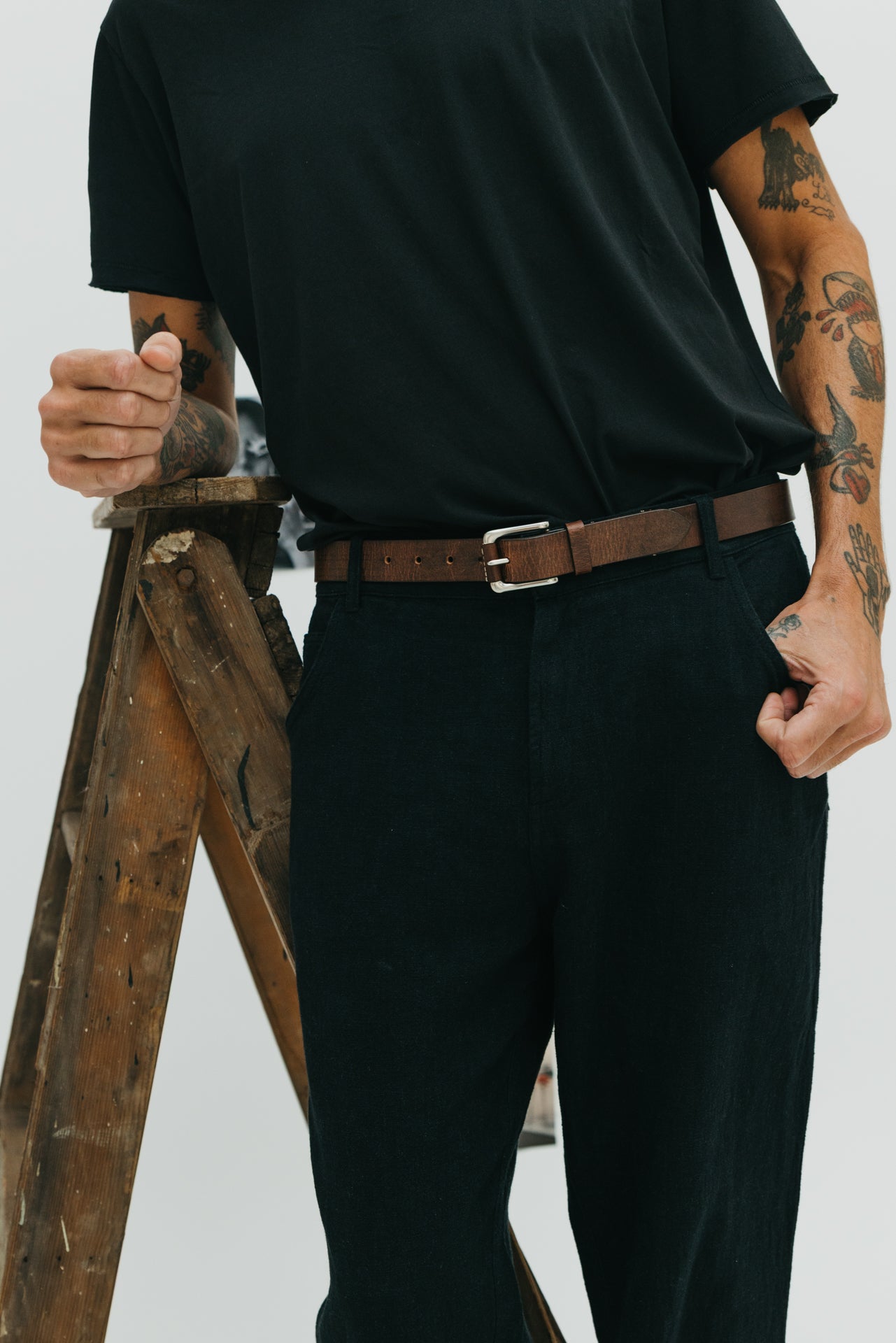 Tucker Brown Leather Belt