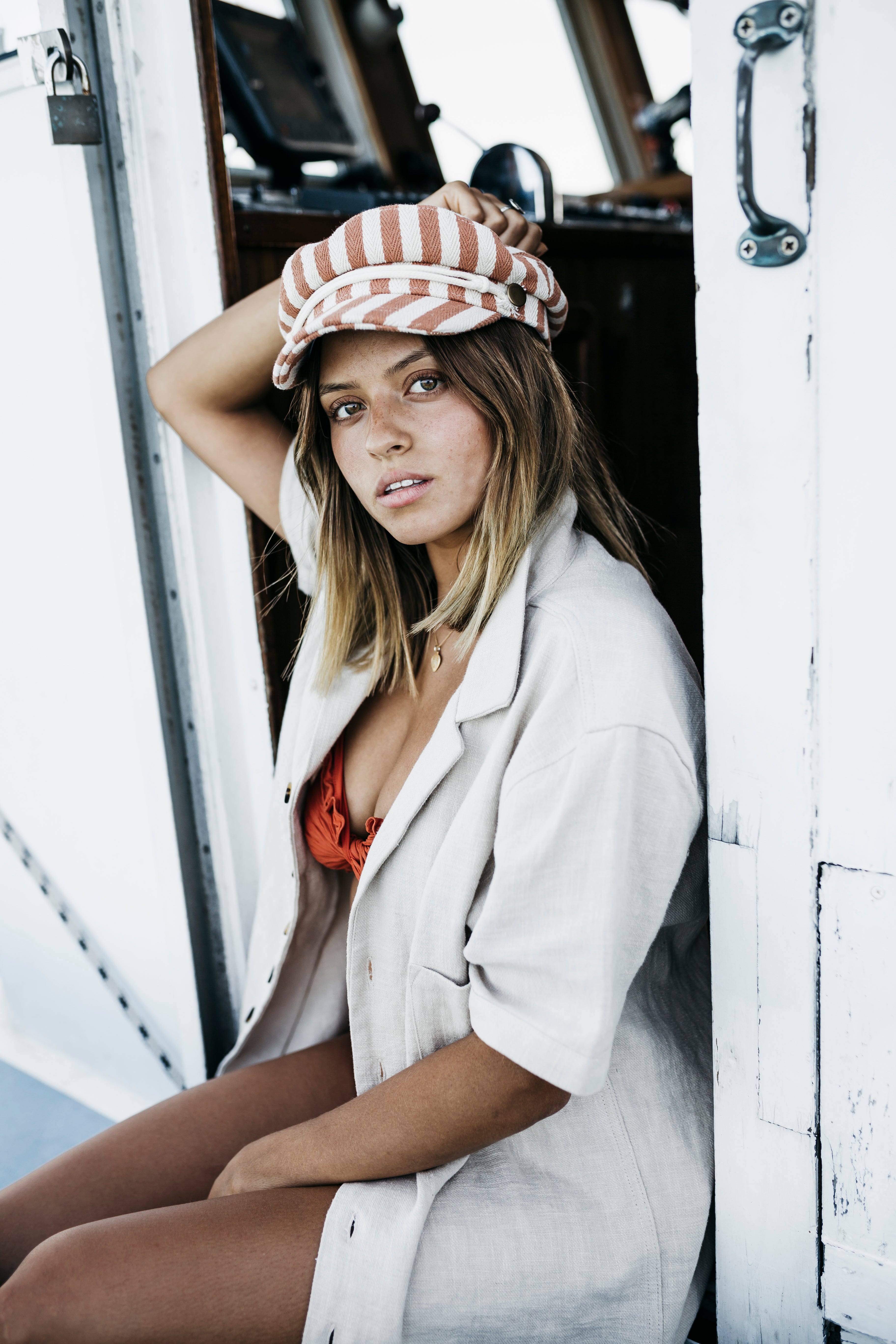 Whistler Cream - Ramie Shirt Dress