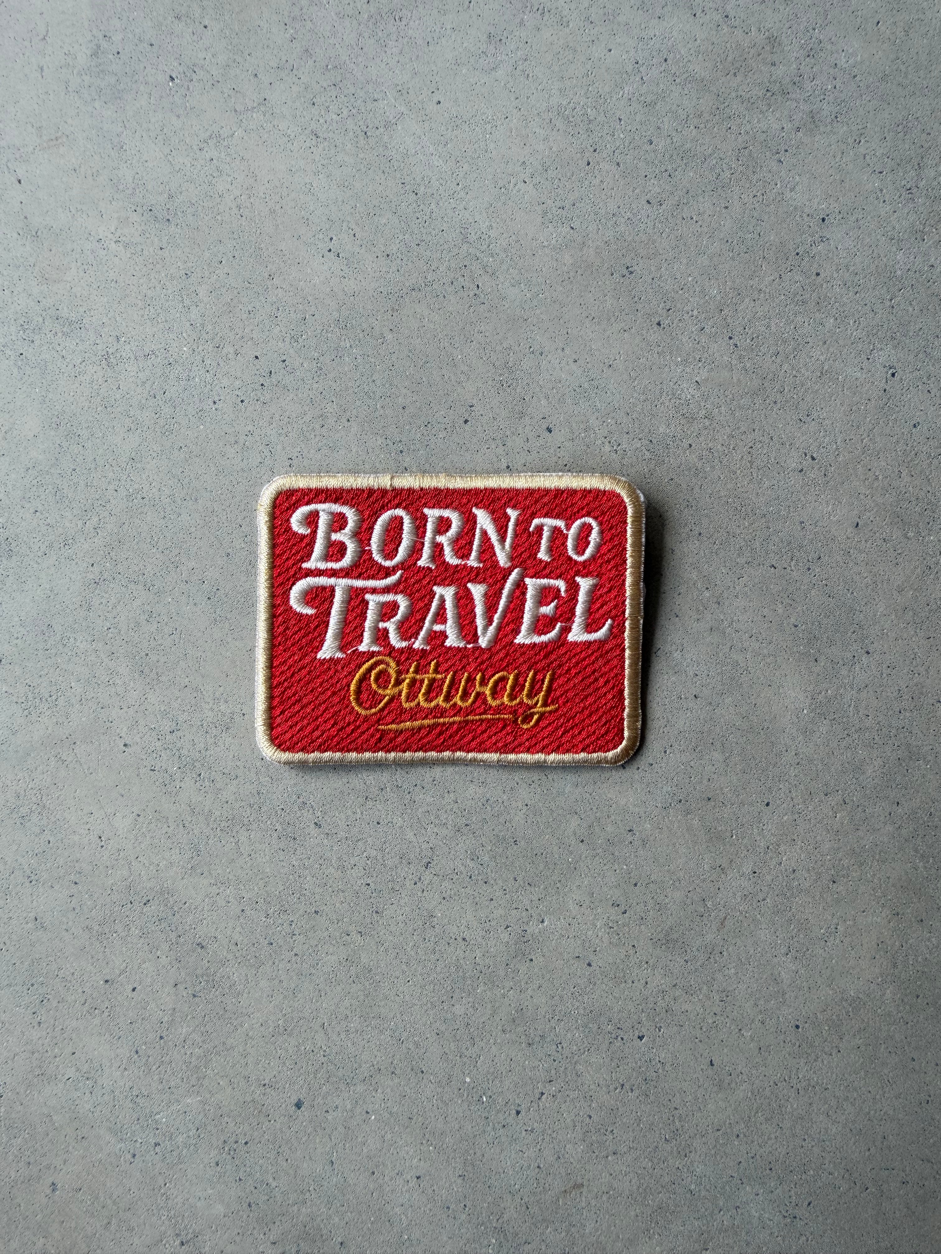 Born To Travel Patch