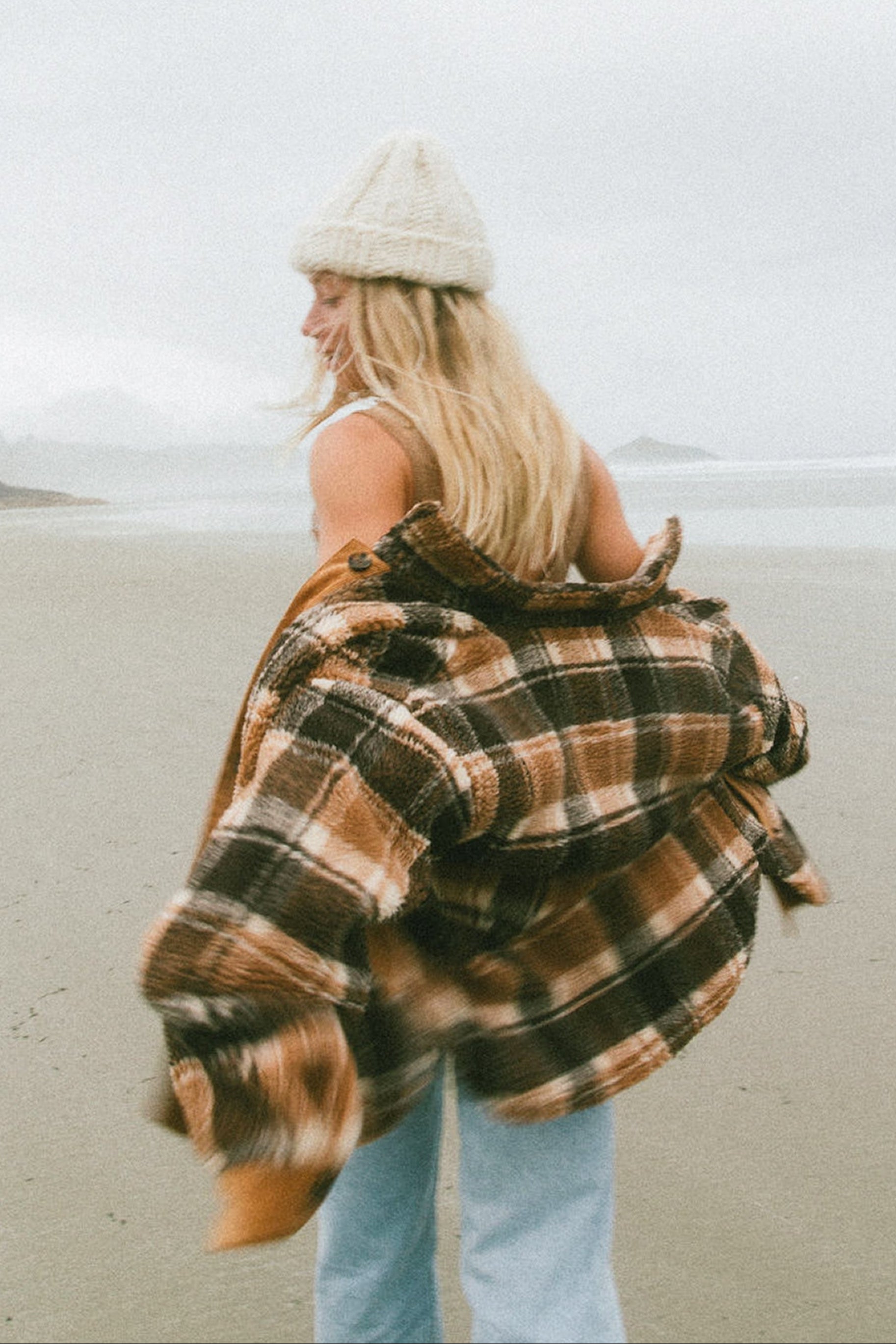 Foster - Flannel Sherpa Unisex Jacket