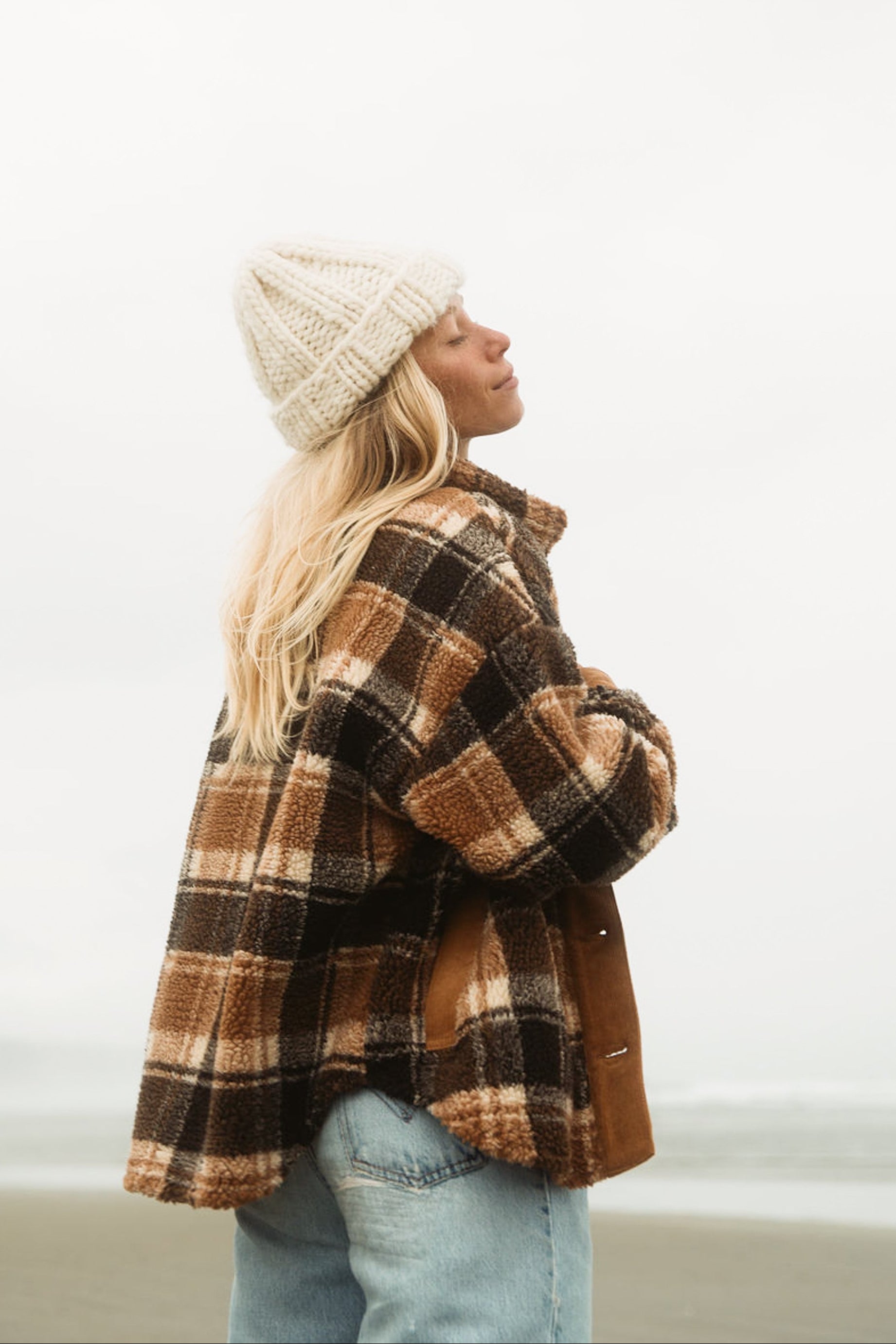 Foster - Flannel Sherpa Unisex Jacket