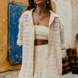 Load image into Gallery viewer, Talis - Crochet Short Sleeve Shirt