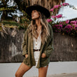 Load image into Gallery viewer, EASTON - WOMEN GREEN SHIRT/JACKET