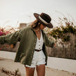 Load image into Gallery viewer, EASTON - WOMEN GREEN SHIRT/JACKET