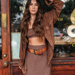 Load image into Gallery viewer, New Federal - Women Suede Long Sleeve Shirt/Jacket