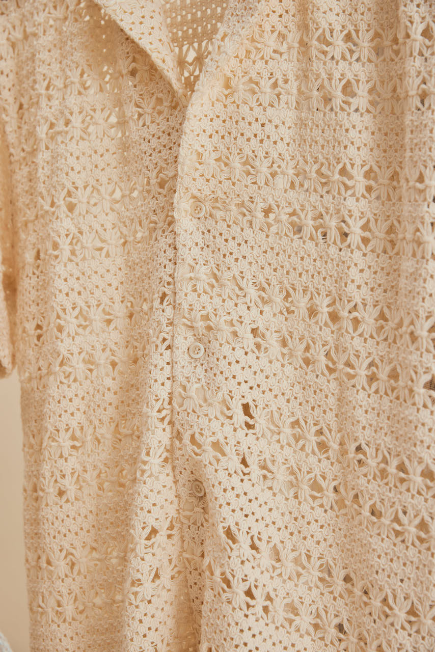 Talis - Unisex Crochet Short Sleeve Shirt