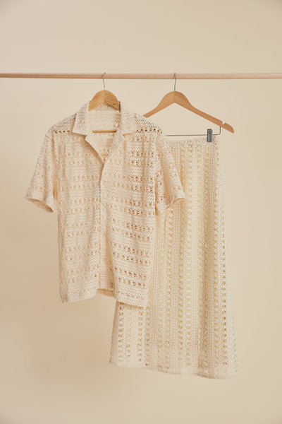 Talis - Crochet Midi Skirt