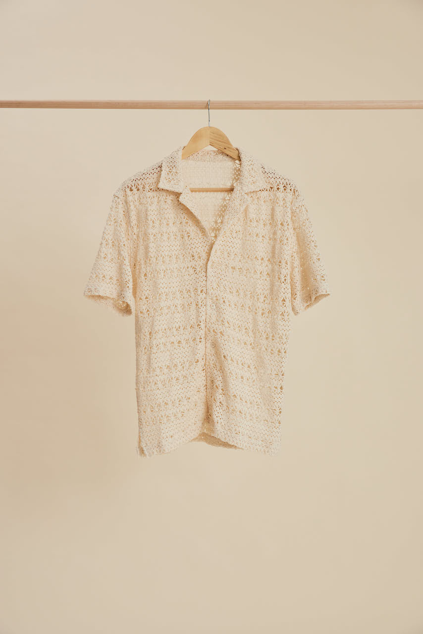 Talis - Unisex Crochet Short Sleeve Shirt