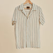 Load image into Gallery viewer, Tosman - Unisex Textured Short Sleeve Stripe Shirt