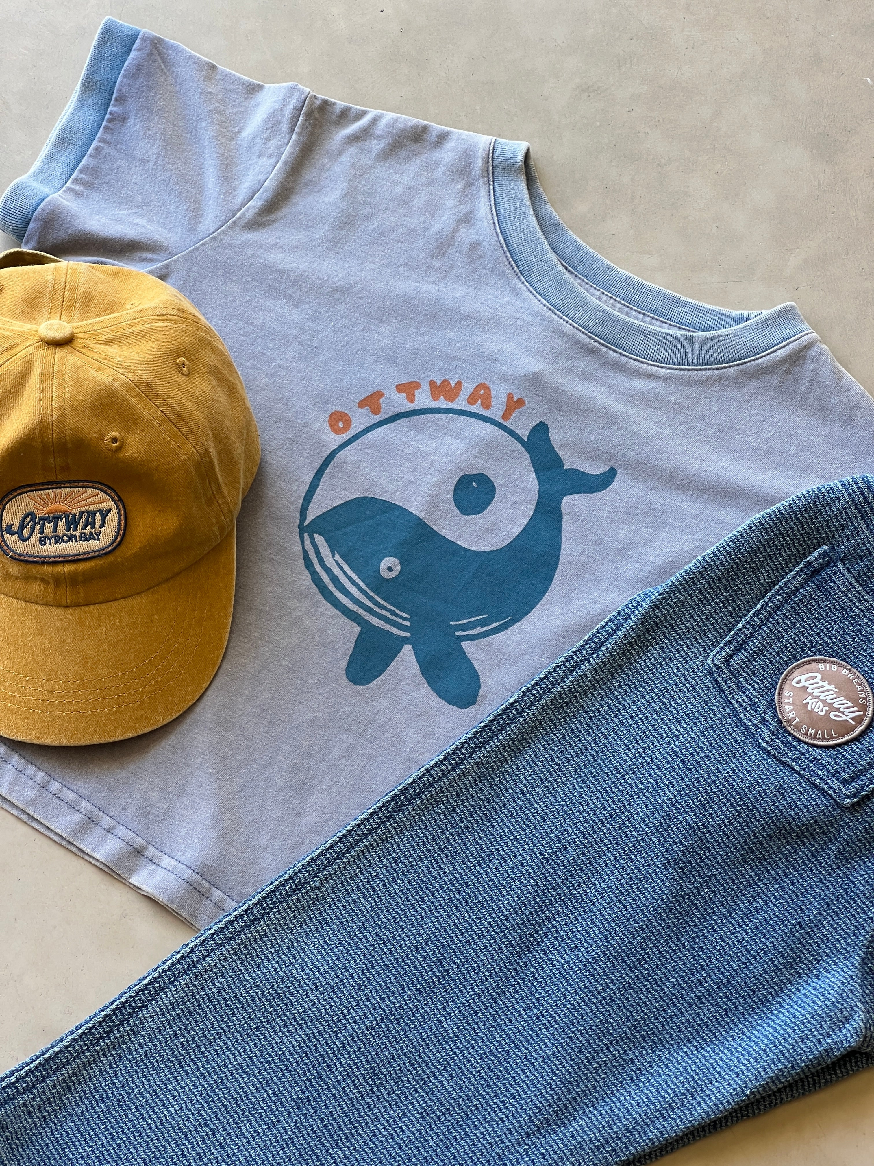 Ocean Pals Washed Blue T-Shirt - Kids