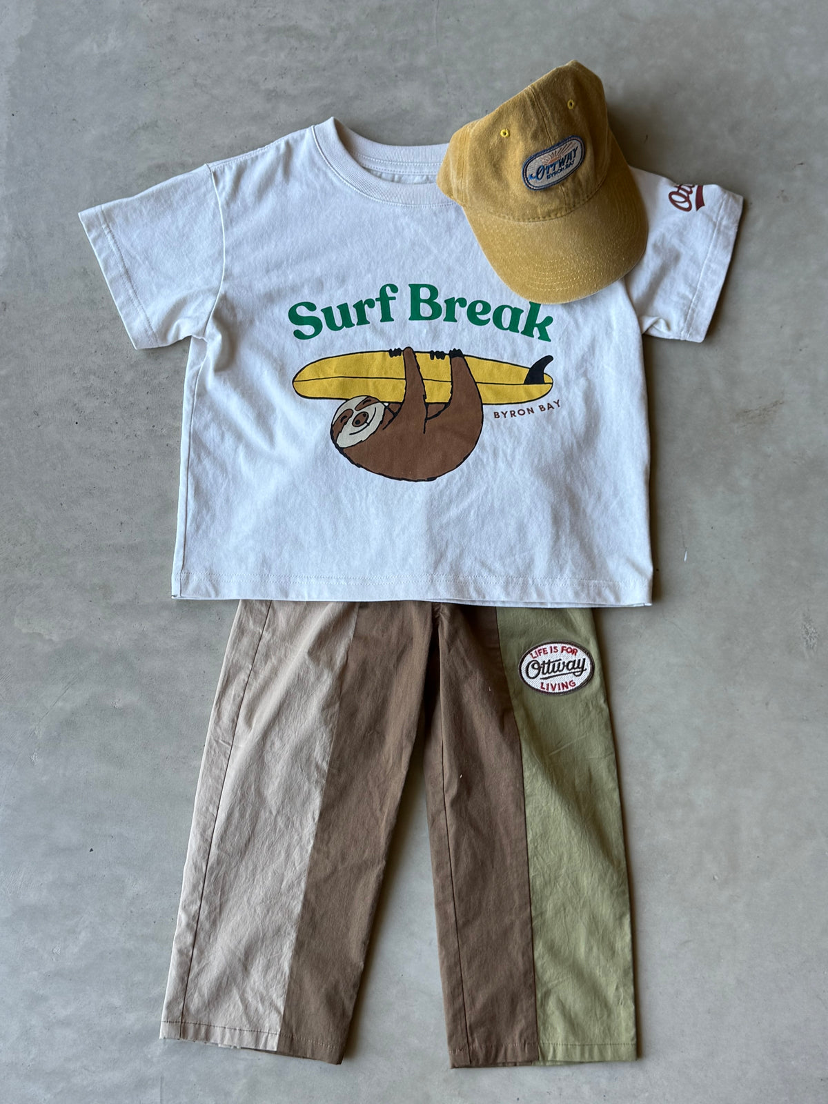 Surf Break Off-White T-Shirt - Kids