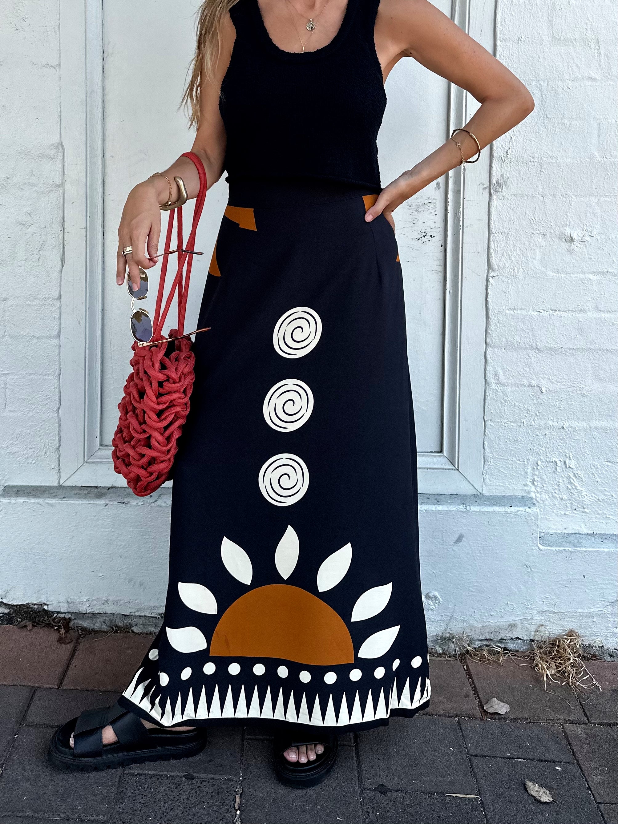 Solstice - Black Maxi Skirt