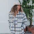 Load image into Gallery viewer, Bransby - Women White Flannel Jacket