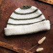 Load image into Gallery viewer, Striped Knit Beanie - Dusty Green