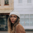 Load image into Gallery viewer, Striped Knit Beanie - Dusty Green