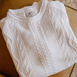 Load image into Gallery viewer, Rory Unisex Cable Knit Sweater - Antique White