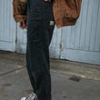 Load image into Gallery viewer, Miller - Unisex Textured Linen Pants - Washed Black