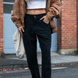 Load image into Gallery viewer, Miller - Unisex Textured Linen Pants - Washed Black