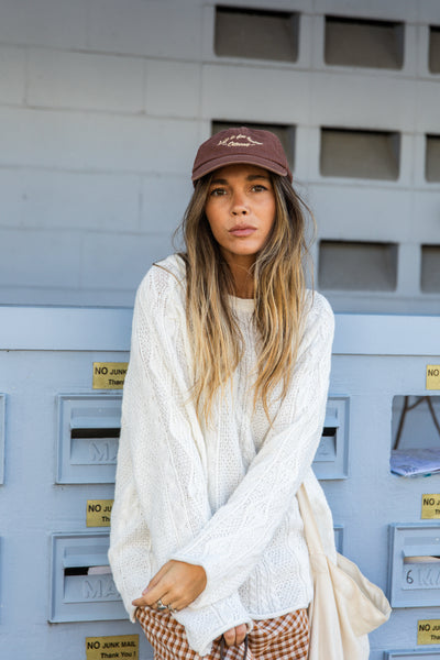 Rory Unisex Cable Knit Sweater - Antique White
