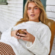 Load image into Gallery viewer, Rory Unisex Cable Knit Sweater - Antique White