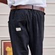 Load image into Gallery viewer, Miller - Textured Linen Pants - Washed Black