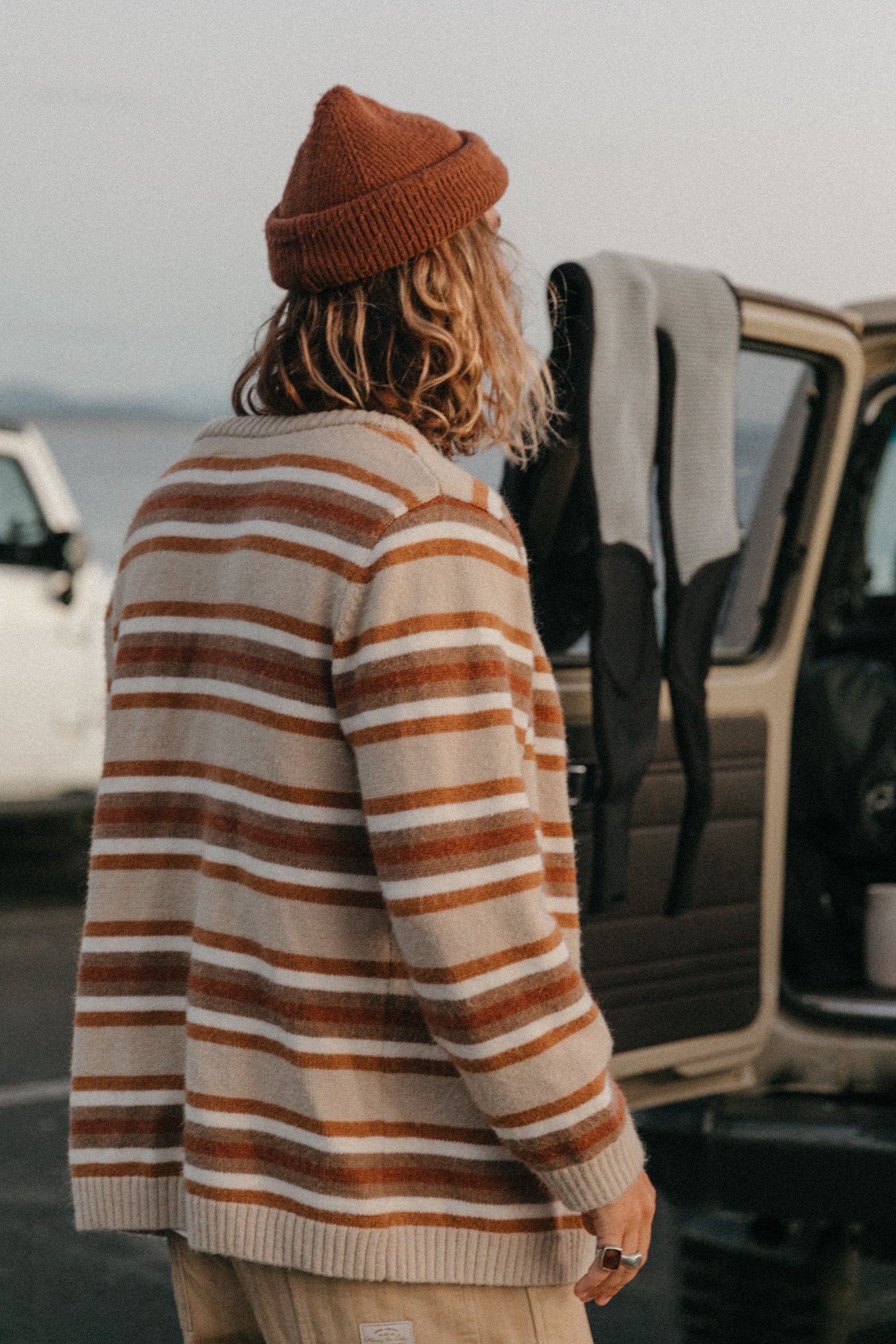 Candem Striped Knit Cardigan
