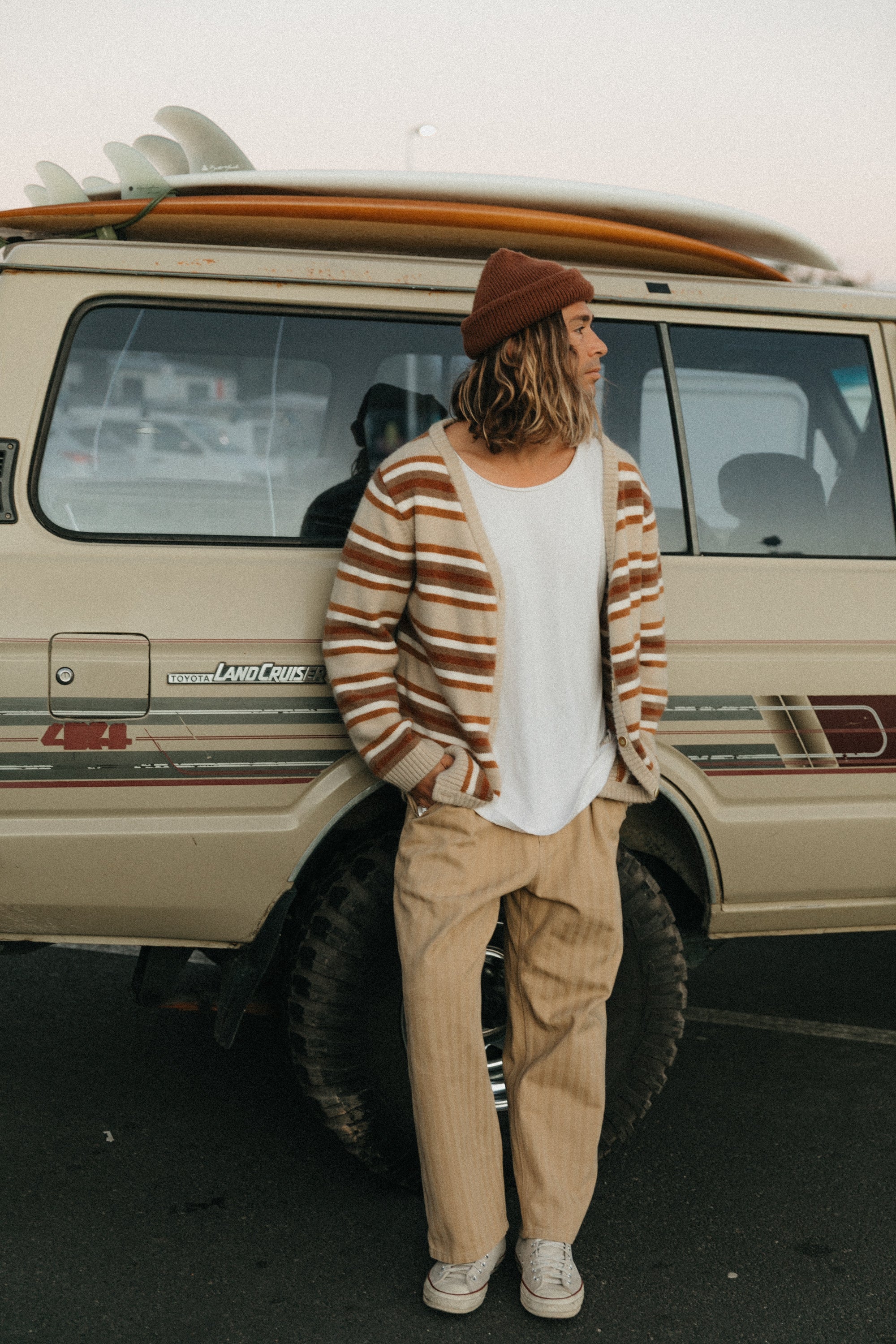 Candem Striped Knit Cardigan