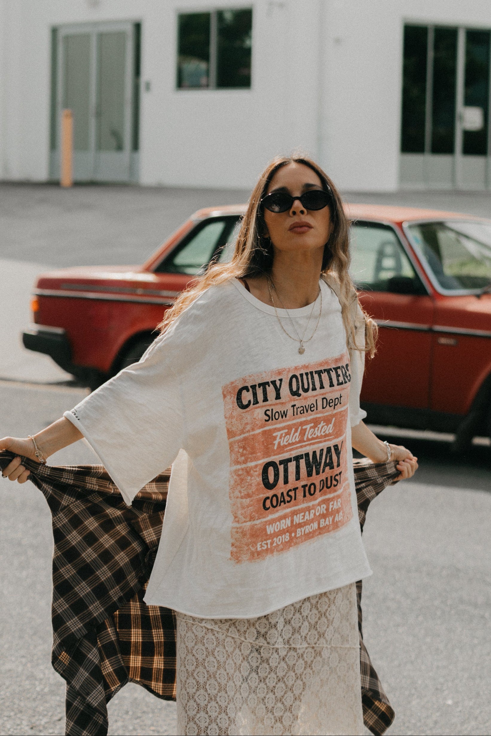 City Quitters Oversized Unisex T-Shirt - White