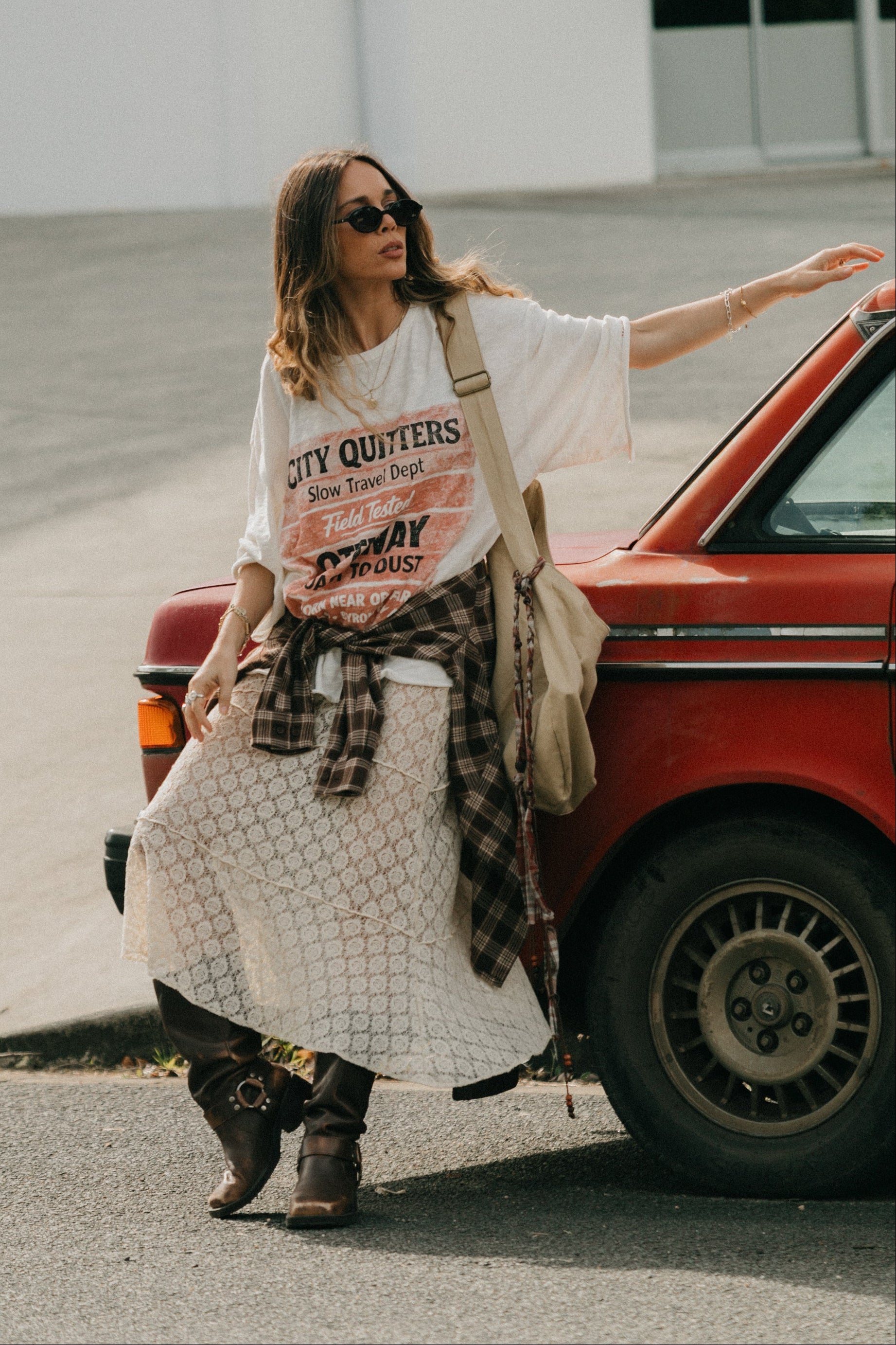 City Quitters Oversized Unisex T-Shirt - White