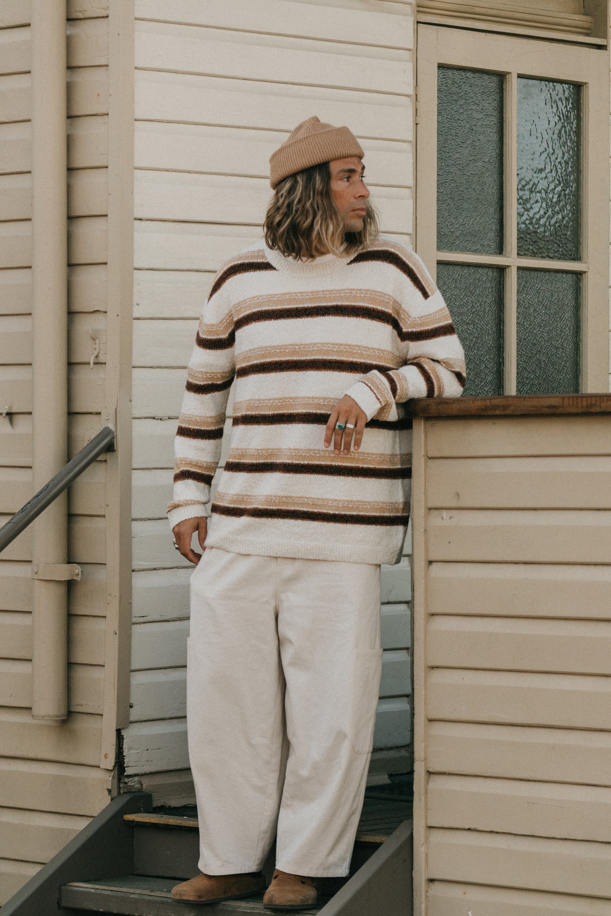 Sundance Striped Knit - Cream