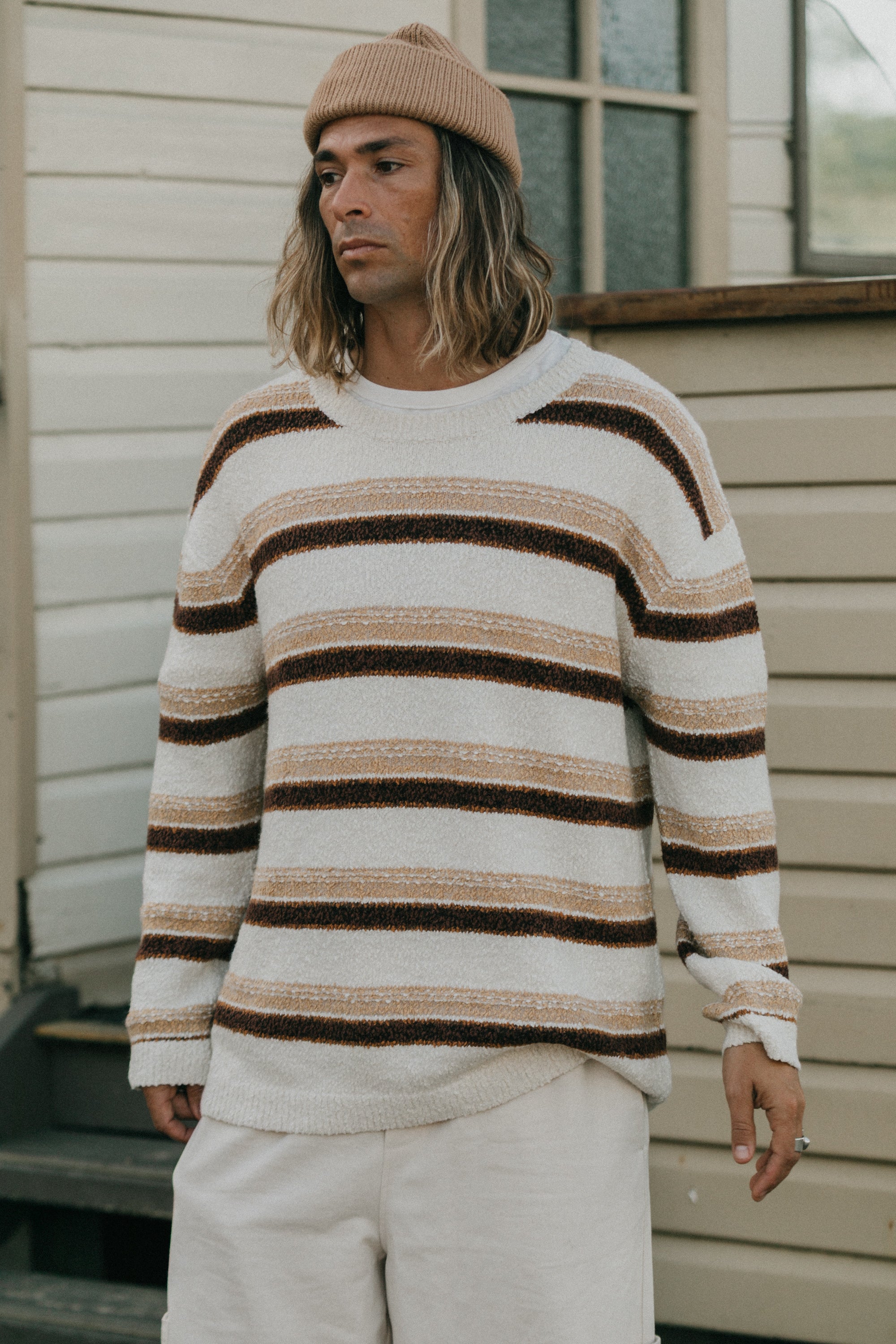 Sundance Striped Knit - Cream