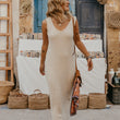 Load image into Gallery viewer, Amal - Beige Textured Dress