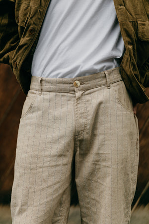 Ziggy - Striped Textured Pants