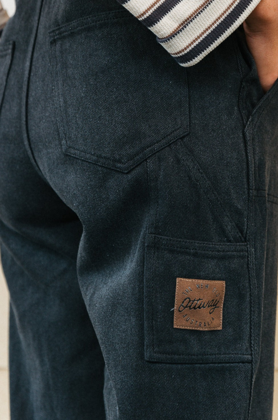 JACKS - Washed Black Overalls