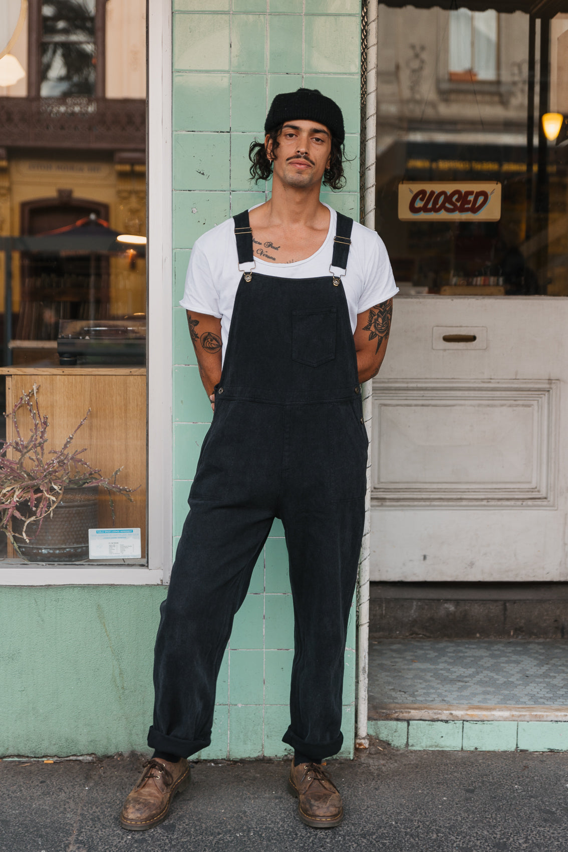 JACKS - Washed Black Overalls