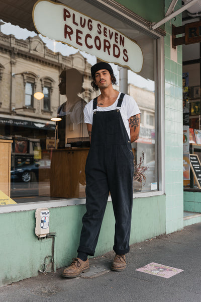 JACKS - Washed Black Overalls