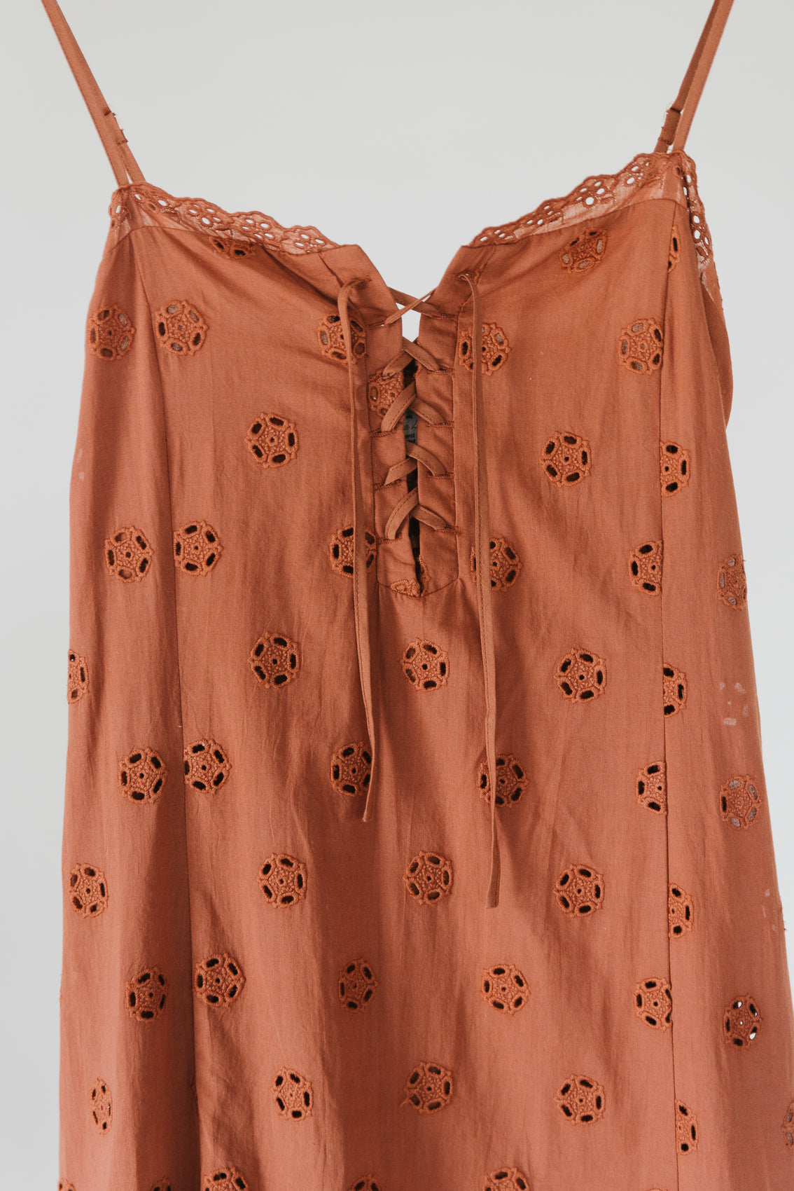 Maple - Brown Embroidered Maxi Dress
