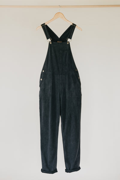 JACKS - UNISEX Washed Black Overalls